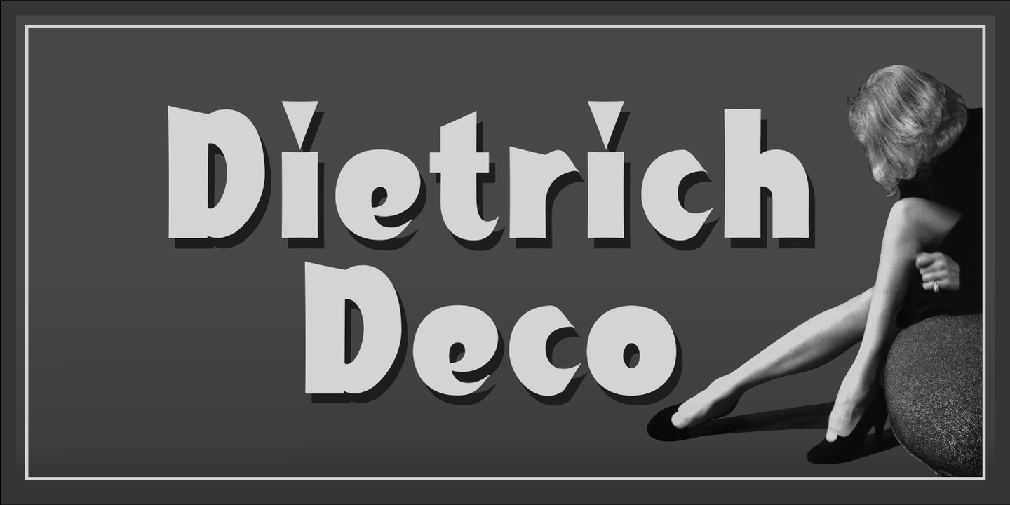 Beispiel einer Dietrich Deco-Schriftart #1